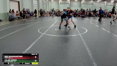 126 lbs Round 7 (8 Team) - Caleb Kosko, Mat Assassins vs Wes Baumgartner, Rebellion