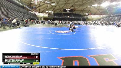 67 lbs Semifinal - Quincy Nanquilada, Mat Demon Wrestling Club vs Axton Waldemar, Blaine Barracudas Wrestling Club