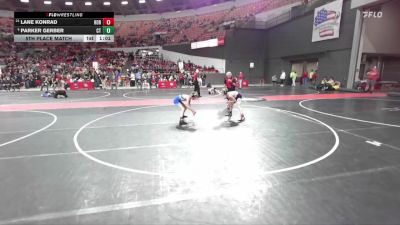 85 lbs 5th Place Match - Parker Gerber, Crass Trained vs Lane Konrad, Hortonville