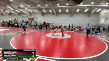 155 lbs 5th Place Match - Lindsey Rusin, Douglas County vs Sakari David, Palmer Ridge