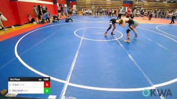 132 lbs 3rd Place - Colton Treat, R.A.W. vs Connor Marshall, Morris Wrestling Association