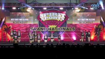 West Coast Fame Allstars - BLACKOUT [2025 L4 Senior Open Coed Day 2] 2025 Spirit Sports Grand Nationals