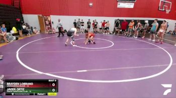 125 lbs Round 3 (6 Team) - Brayden Lobrano, Louisianimals Black vs Javier Ortiz, Pirate Wrestling Club