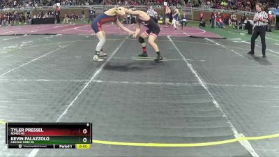 D1-165 lbs Cons. Round 1 - Kevin Palazzolo, Lincoln Park HS vs Tyler Pressel, Romeo HS