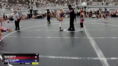 78 lbs Semis (4 Team) - Austyn Holtry, PA West Yellow vs Ellie Fritts, Lady Bandits