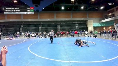 175 lbs 7th Place Match - Mehtaab Bhangu, St. Mary`s vs Valentino Rios, Foothill