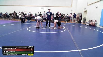 130-135 lbs Round 2 - Thomas Rigg, Charger Wrestling Club vs Ryan Nebeker, Talons Wrestling Club