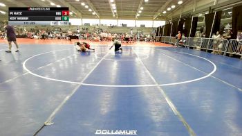 132 lbs Rr Rnd 3 - PJ Katz, MetroWest United Red vs Koy Weber, KongKrete Wrestling Academy