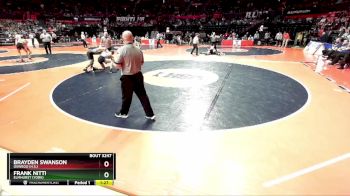 3A 138 lbs Cons. Round 2 - Brayden Swanson, Oswego (H.S.) vs Frank Nitti, Elmhurst (York)