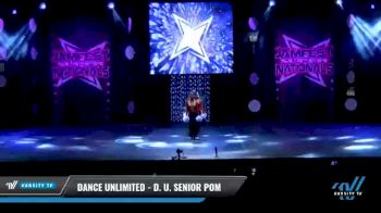 Dance Unlimited - D. U. Senior Pom [2021 Senior - Pom - Small Day 2] 2021 JAMfest: Dance Super Nationals