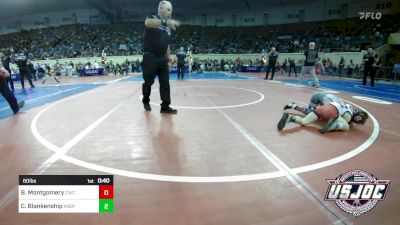 60 lbs Round Of 16 - Brison Montgomery, CacheWrestlingClub vs Clay Blankenship, Mustang Bronco Wrestling Club