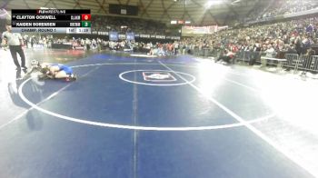 Boys 2A 132 lbs Champ. Round 1 - Kaiden Sorensen, Bremerton vs Clayton Ockwell, Clarkston