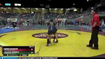 110 lbs Semifinal - Arianna Roberts, Newberg Mat Club vs Aspen Davidson, Oakridge Mat Club