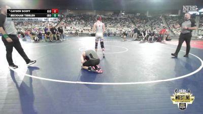 B6A-113 lbs Cons. Round 1 - Cayden Scott, Bixby vs Beckham Tibbles, Union