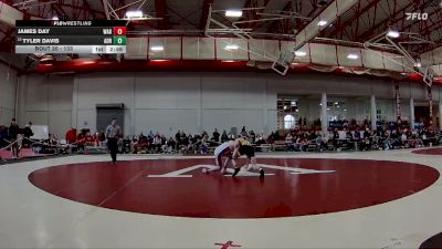 133 lbs Champ. Round 1 - Tyler Davis, Adrian vs James Day, Wabash