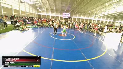 63 lbs Quarters & Wb (16 Team) - Mason Weight, Team Oregon vs Jace Pena, Idaho 1