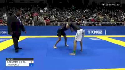 BRUNO FRAZATTO X. C. BARBOSA vs ISAAC RODRIQUEZ 2021 World IBJJF Jiu-Jitsu No-Gi Championship