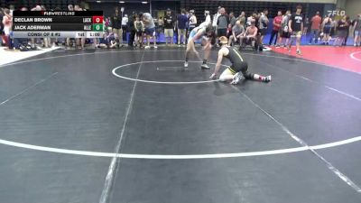 125 lbs Consi Of 8 #2 - Declan Brown, Lackawaxen vs Jack Aderman, Allegany