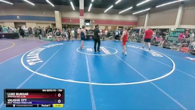 150 lbs Quarterfinal - Luke Burgar, Spartan Mat Club vs Vaughn Ott, Best Trained Wrestling