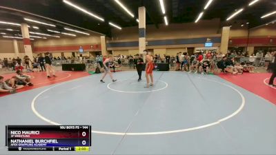 144 lbs Quarterfinal - Nico Maurici, 3F Wrestling vs Nathaniel Burchfiel, Apex Grappling Academy