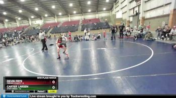 63 lbs Placement (16 Team) - Devin Frye, Crooks County vs Carter Larsen, Utah Green