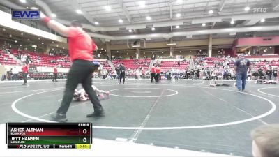 43 lbs Round 3 - Asher Altman, Black Fox vs Jett Hansen, Lion Elite