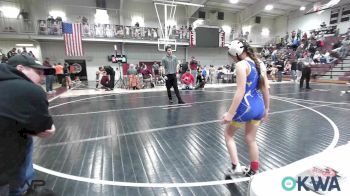 67-70 lbs Rr Rnd 3 - Blaine Backus, Newkirk Takedown Club vs Josie Cink, Huskey Wrestling Club