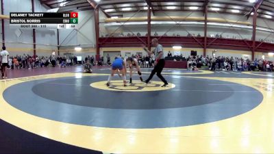 110 lbs Cons. Round 3 - Bristol Norris, Edmond North vs Delaney Tackett, Olentangy Orange