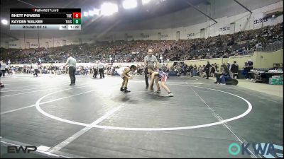 90 lbs Round Of 16 - Rhett Powers, Tiger Trained Wrestling vs Kayden Walker, Tulsa Blue T Panthers