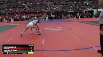 D2-138 lbs Cons. Round 2 - Lawson Grime, Wauseon vs Hayden Hughes, Graham Local