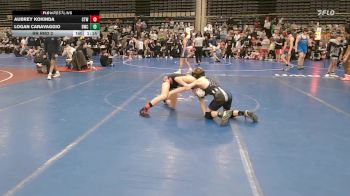 85 lbs Rr Rnd 2 - Aubrey Kokinda, CTWHALE Beluga - MSE vs Logan Caravaggio, DoughBoy WC - MSE