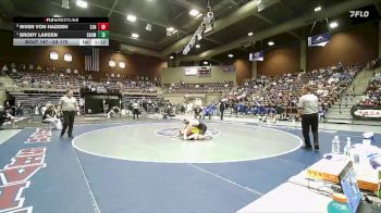 2A 175 lbs Quarterfinal - Brody Larsen, South Summit vs River Von Hadden, San Juan