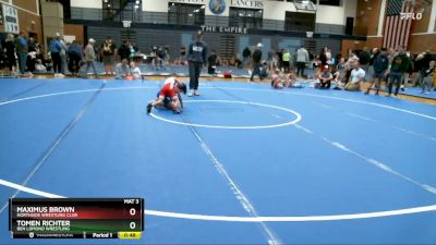 54-58 lbs Round 3 - Tomen Richter, Ben Lomond Wrestling vs Maximus Brown, Northside Wrestling Club