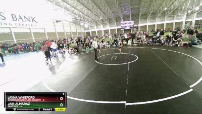 63 lbs Quarters & Wb (16 Team) - Jayna Whitford, Sanderson Wrestling Academy vs Jair Almaraz, Shootbox