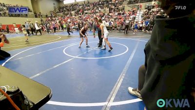 90 lbs Final - Noah Herron, Collinsville Cardinal Youth Wrestling vs Abigail LeGrand, Sperry Wrestling Club