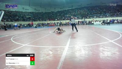 160 lbs Consi Of 32 #1 - Garrett Froese, Enid Junior High vs Adan Mendez, Kingfisher YellowJackets