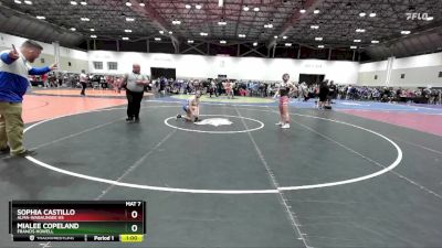 105 lbs Cons. Round 4 - Mialee Copeland, Francis Howell vs Sophia Castillo, Alma-Wabaunsee HS