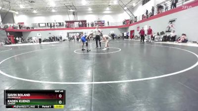 125 lbs Cons. Round 4 - Kaden Kuenzi, Lander vs Gavin Boland, Millersville