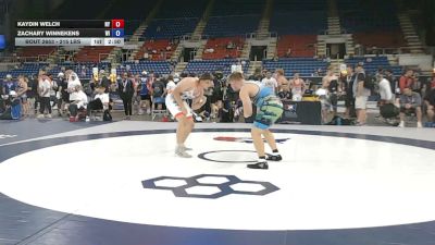 215 lbs Cons. Sub-rd Of 32 - Kaydin Welch, New York vs Zachary Winnekens, Wisconsin