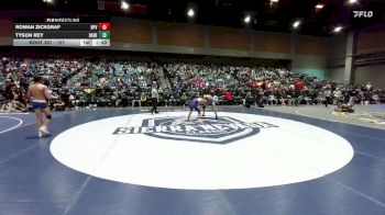 157 lbs Champ. Round 1 - Tyson Rey, Rancho Bernardo vs Roman Zickgraf, Baker/Powder Valley