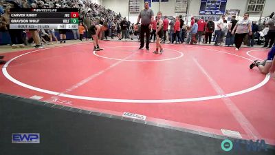 70 lbs Rr Rnd 2 - Carver Kirby, Jay Wrestling Club vs Grayson Wolf, Wolfpak Wrestling