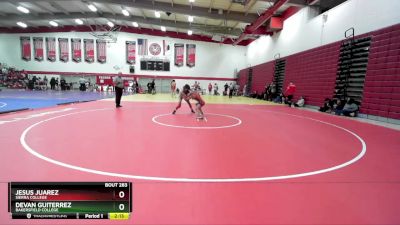 125 lbs Cons. Round 3 - Jesus Juarez, Sierra College vs Devan Guiterrez, Bakersfield College