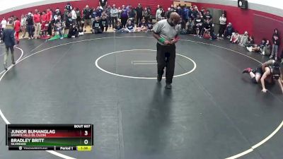 175 lbs Quarterfinal - Bradley Britt, Silverado vs Junior Bumanglag, Granite Hills (El Cajon)