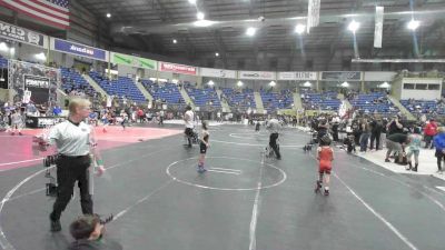 46 lbs Round Of 16 - Jayce Lafosse, Kalispell WC vs Cruz Montez, Steel City Reloaded