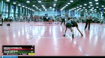 72 lbs Rd# 3 12:00pm Friday - Brycen Kotenbeutel, PA Blue vs Dylan Verceles, Maryland Black