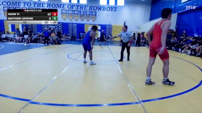 165 lbs Round 1 (8 Team) - Matthew Lefevre, Eagle Empire vs David Yi, Attack WC