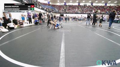 46 lbs Consi Of 16 #2 - Braden Peoples, Piedmont vs Jackson Rosholt, Piedmont