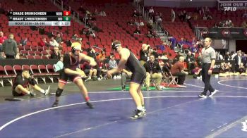 3A-190 lbs Cons. Round 2 - Chase Brunscheen, Western Dubuque vs Brady Christensen, Indianola
