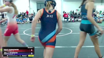 97 lbs Round 2 (6 Team) - Reagan Milheim, Mat Assassins vs Brinley Dinzeo, Misfits Strength