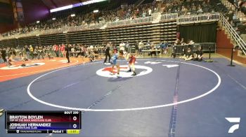 92 lbs Semifinal - Brayton Boylen, Top Of The Rock Wrestling Club vs Joshuah Hernandez, Cody Wrestling Club